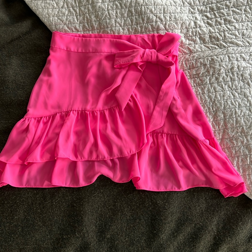 Lilly Pulitzer Hot Pink Wrap Skirt